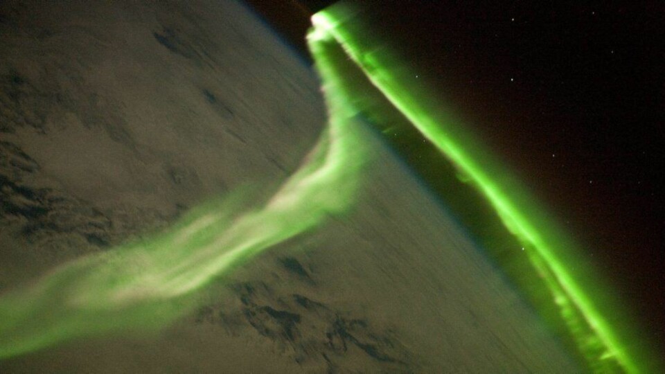 Hva er det astronauten ser?