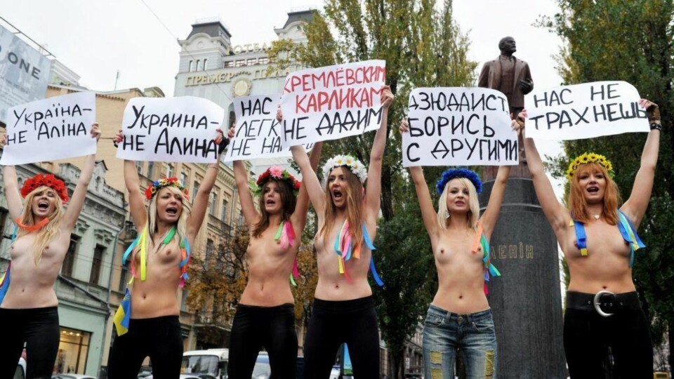 Toppløs-protest mot Putin