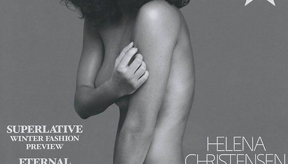 Helena Christensen kaster alle klærne på Instagram