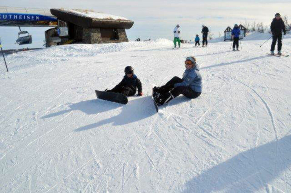 Geilo med kone og barn