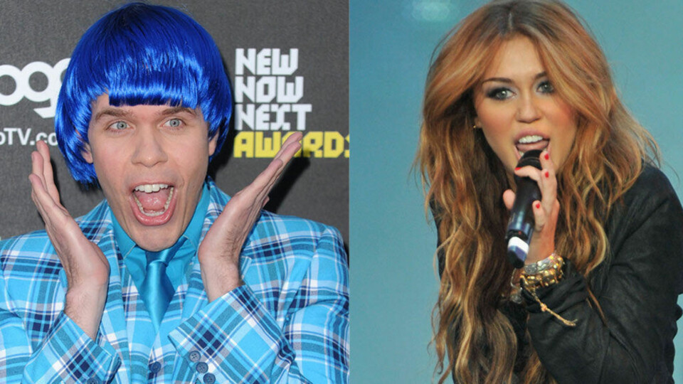 La ut halvnaken Miley