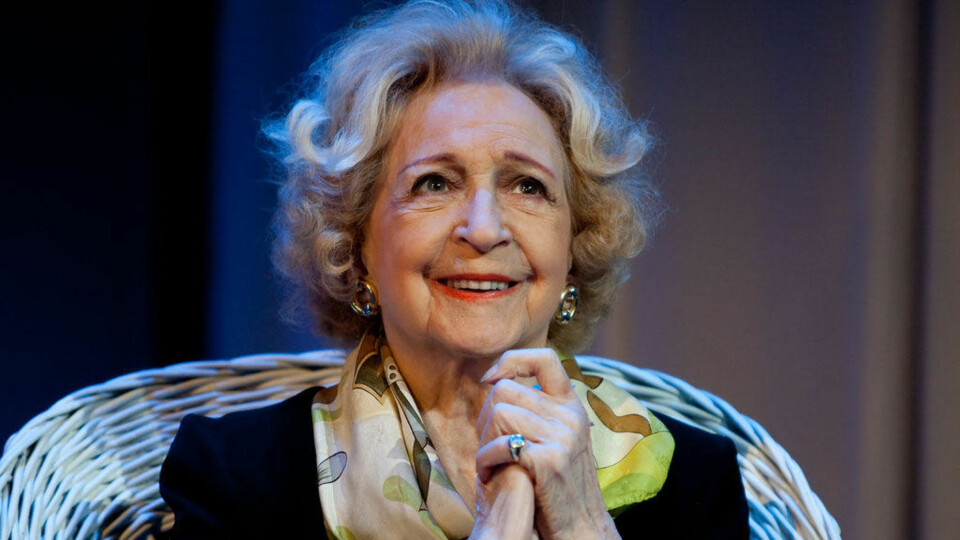 Wenche Foss på sykehus
