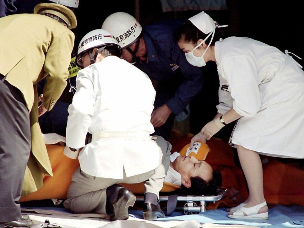 <b>TOLV DØDE, 5000 BLE SKADD: </b>Tolv mennesker døde etter terrorangrepet i Tokyo 20. mars 1995. 5000 ble skadd.