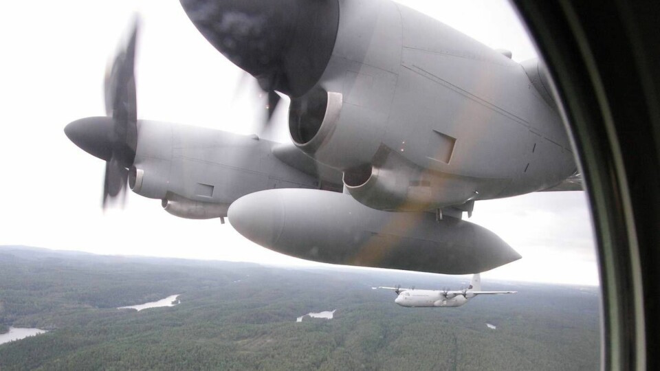 Første havari med Super Hercules