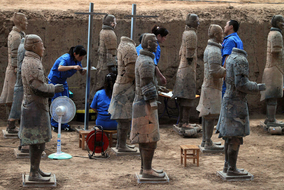 Avduket 2000 år gamle statuer