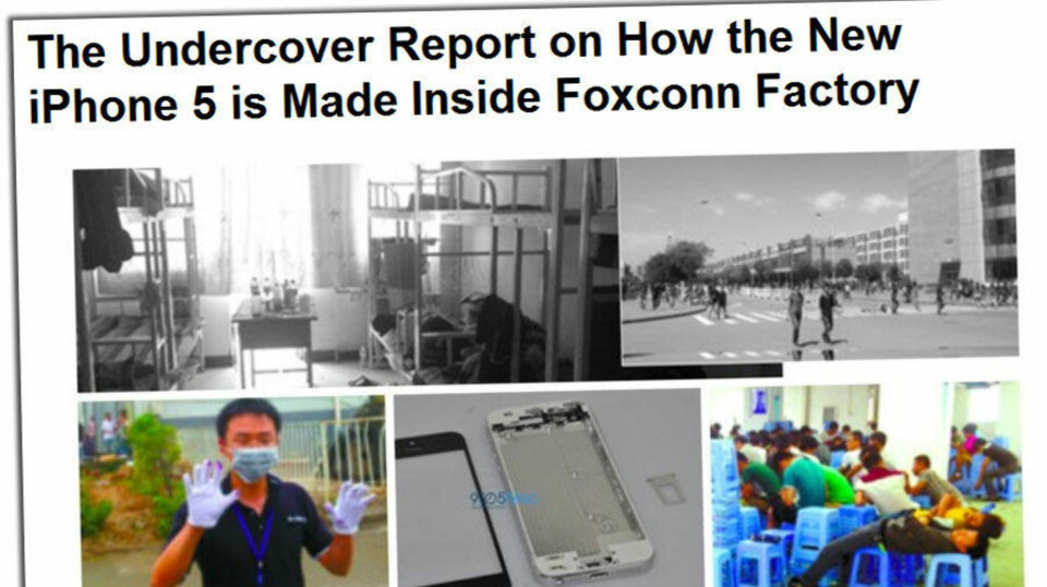 Lurte seg inn på iPhone-fabrikk