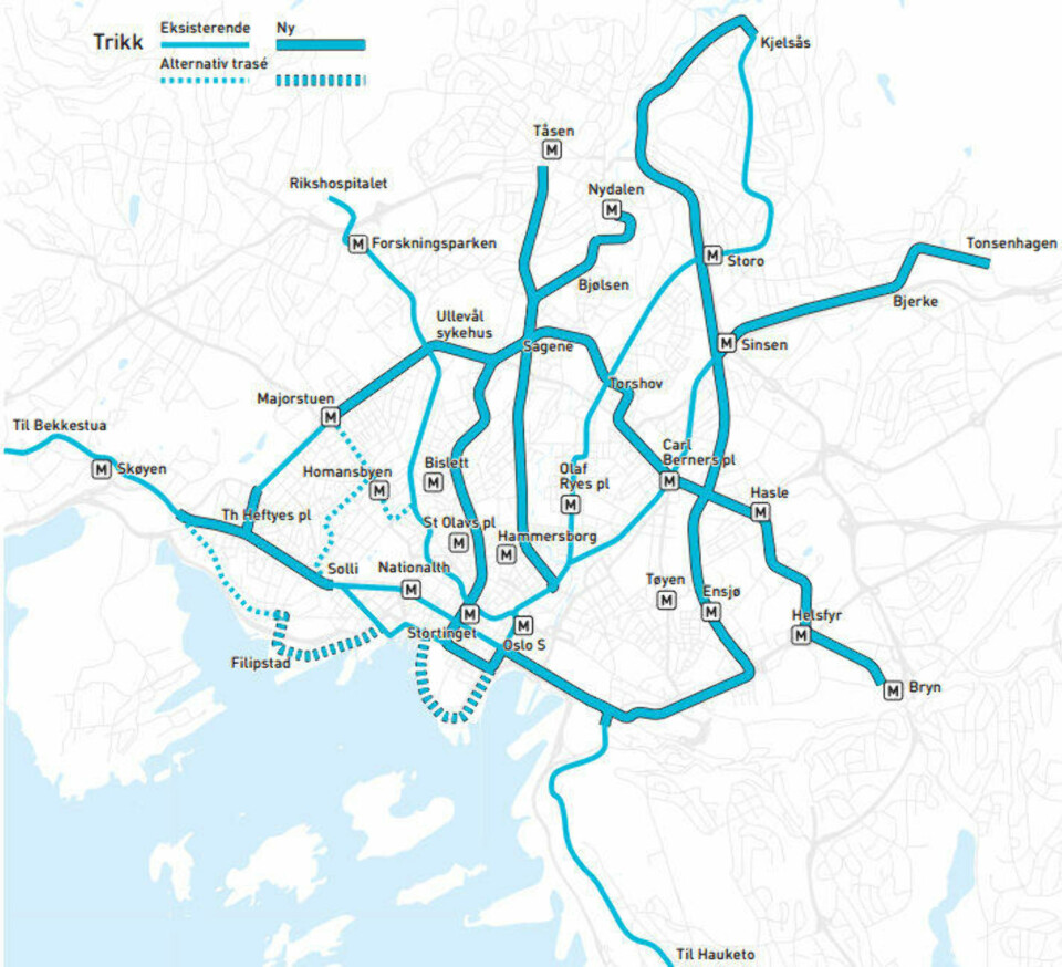 Fremtidens Oslo med 180 milliarder til kollektivtransport