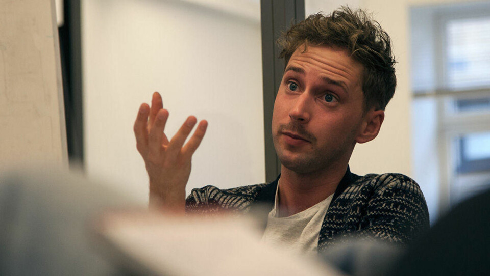 OPPGITT: Unge Høyres leder Paul Joakim Sandøy vil ikke at NRK skal blande seg borti hvordan han bruker mobilen eller nettbrettet sitt.