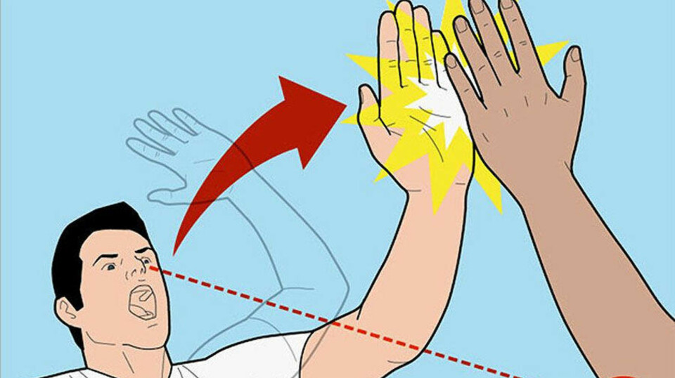 De kleineste high five-ene
