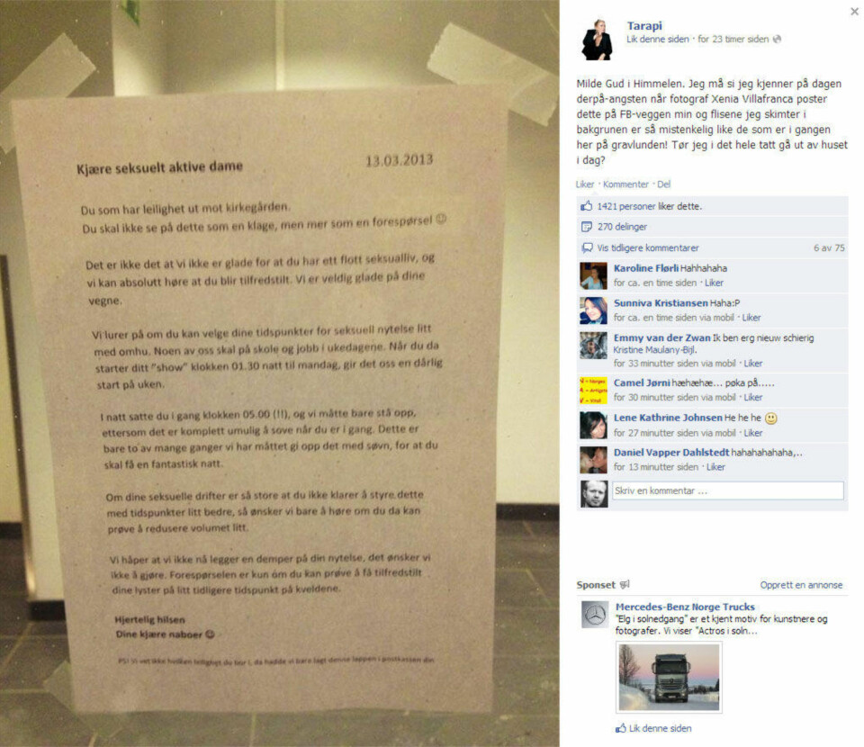 Denne sex-klagen tar av på Facebook