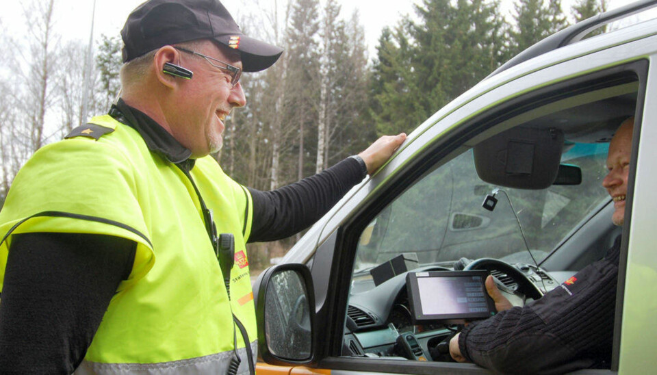 ANPR-system montert i bil.
