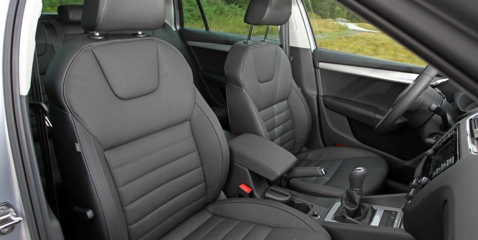 Skoda Octavia treffer midt i blinken