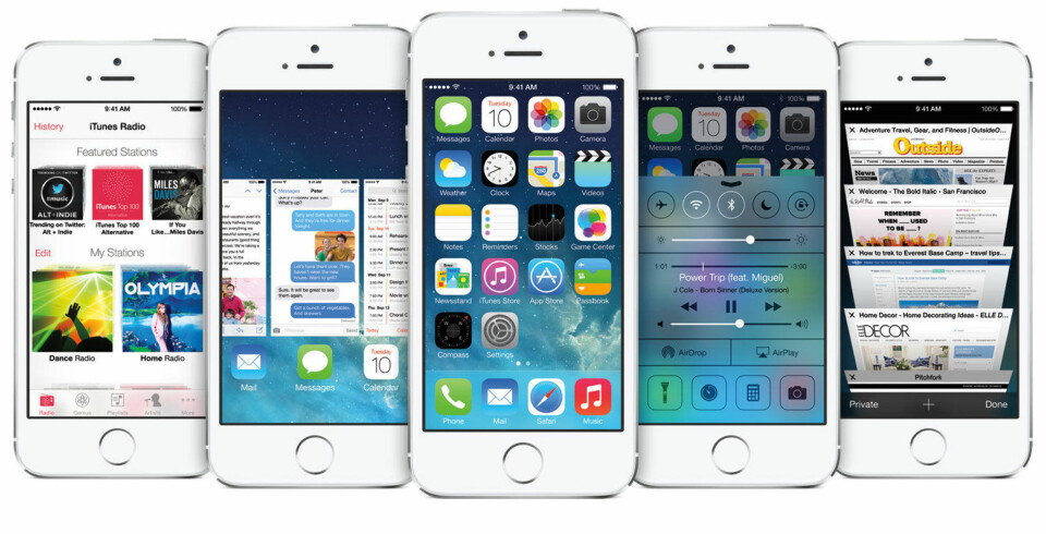 Nå er iOS 7 lansert i Norge