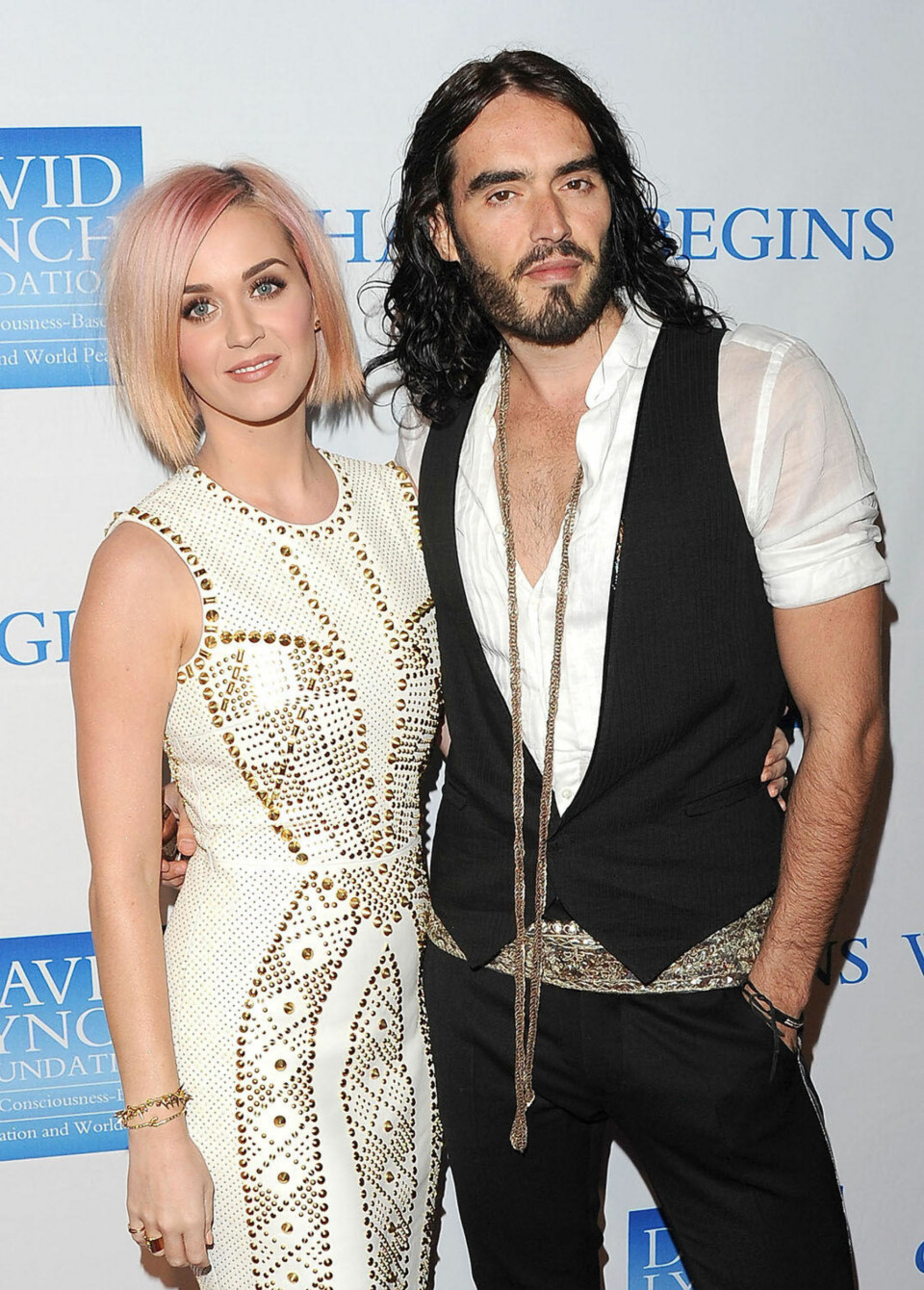 KATY PERRY OG eksmannen Russel Brand.