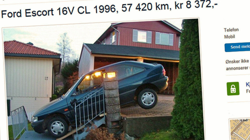 Svigermor skulle bare ta ut noen handleposer ...
