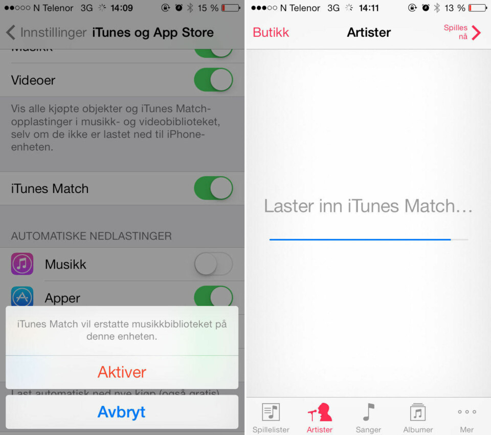 Itunes Match klart i Norge