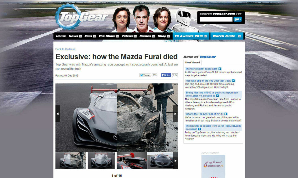 Dette fikk ikke Top Gear vise