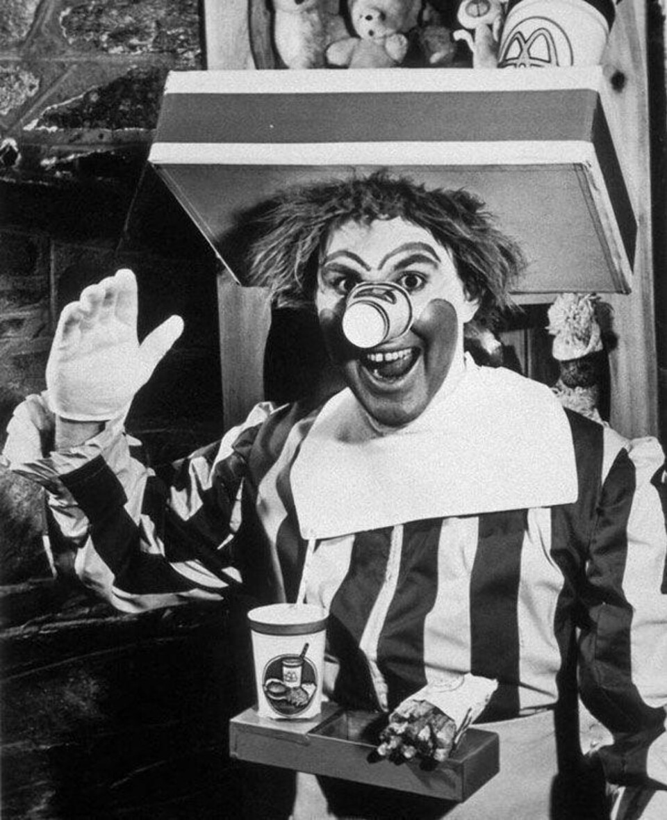 Den orginale Ronald McDonald i 1963.