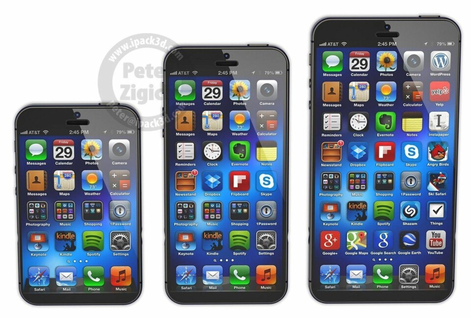iPhone 6 i tre utgaver - med tre forskjellige oppløsninger?