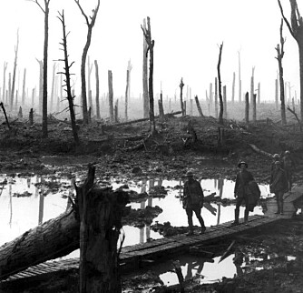 HELVETE: Krigsveteranen kjempet under slaget ved Passchendaele, men hadde ingen dårlige følelser om krigen.