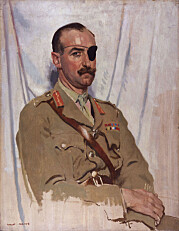 LEGENDE: Her er krigsveteranen foreviget på lerrete av kunstneren Sir William Orpen. Bildet er malt i 1919.