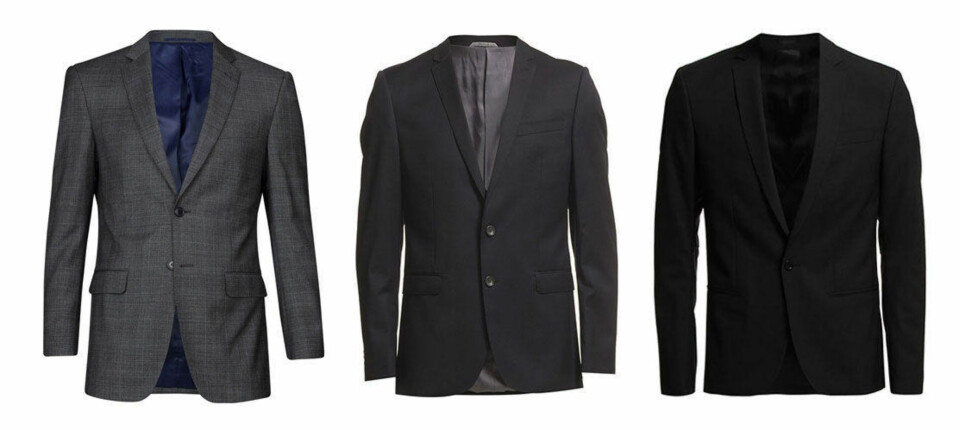 DE BILLIGSTE ALTERNATIVENE: Dressmann, Matinique, og Filippa K er gode alternativer for deg som ikke bruker dress i hverdagen, men som drar den frem ved penere anledinger.