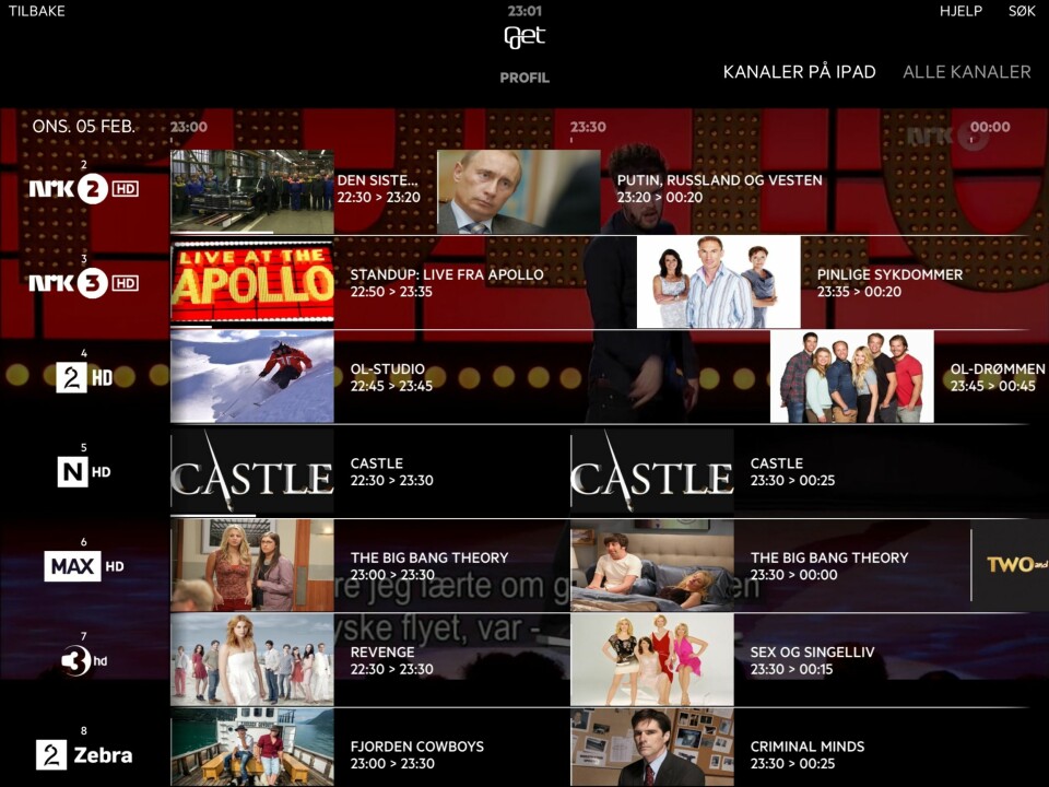 God metadata kan blant annet brukes til å lage langt mer oversiktlige programoversikter (EPG).