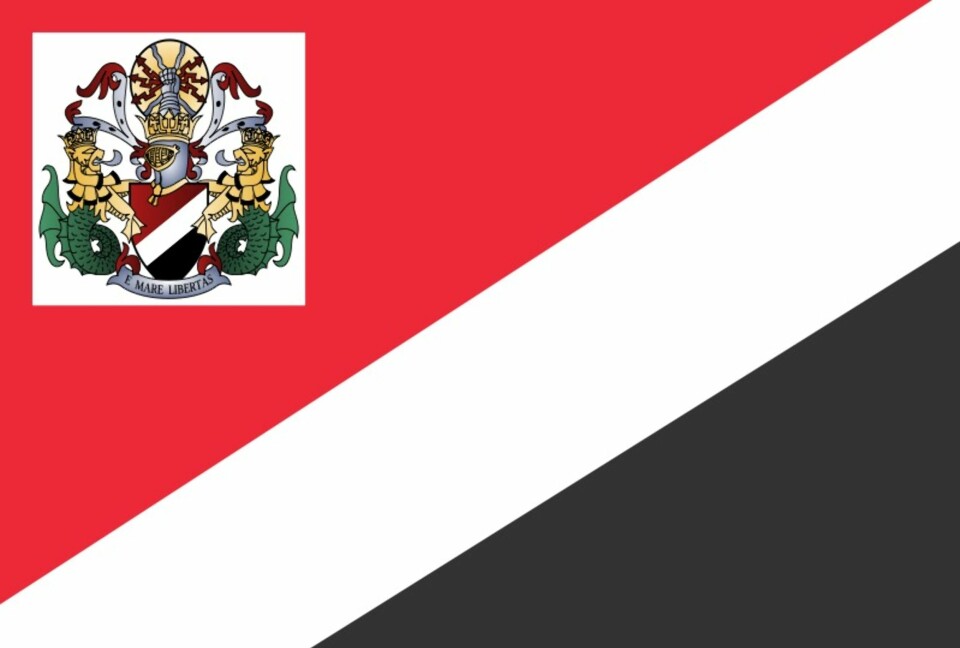 FLAGG: Sealands eget flagg.