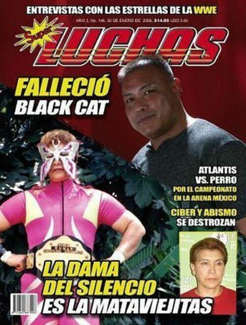 DEN STUMME DAMEN: Juana Barazza deltok i Lucha Libre som La Dama Del Silencio (Den stumme damen).