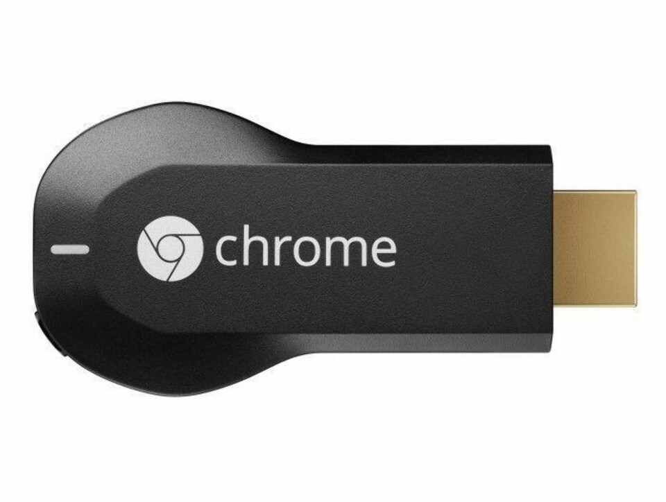 Google Chromecast ser ut som en stor minnebrikke, men strømmer innhold fra portable enheter til TV-en din.