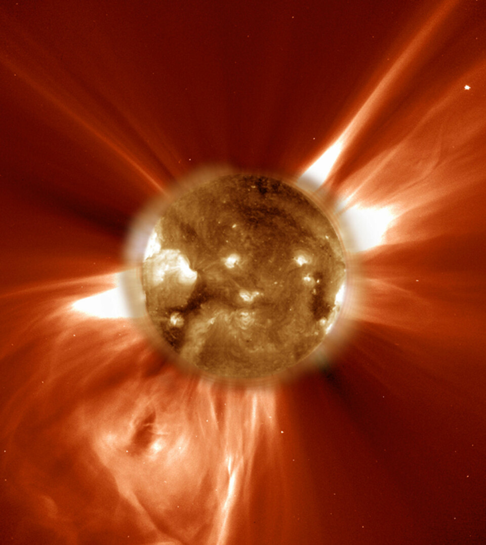 SOLSTORM: I 2012 var det en kraftig utbrudd på solen. Solstormen var bare ni dager unna å treffe jorden. Det kunne blitt katastrofe.