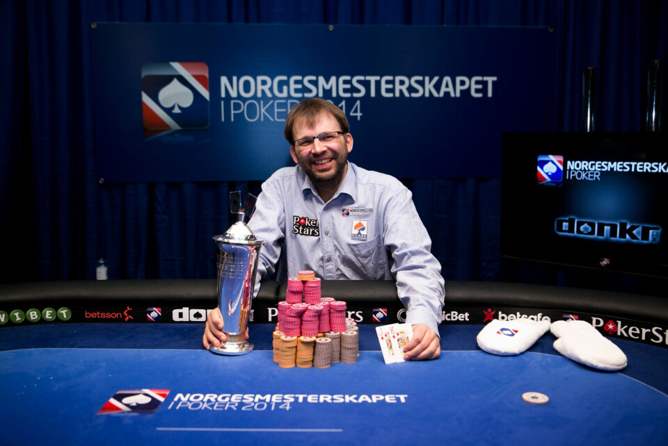 BLID: Vegard Nygaard kunne smile bredt etter seieren var sikret.