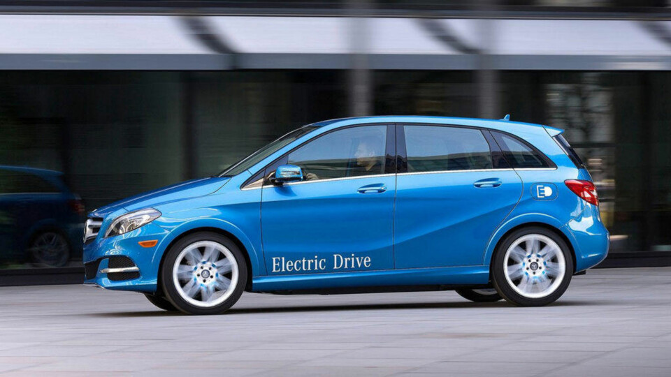 Produksjonen av den elektriske B-klassen er i gang, dette kan også bli en svært attraktiv bil på det norske markedet.