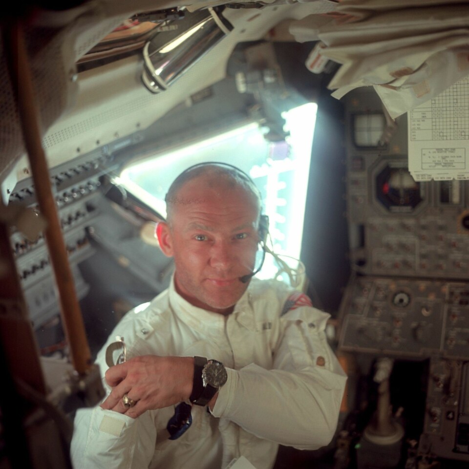 Buzz Aldrin ombord Apollo 11.