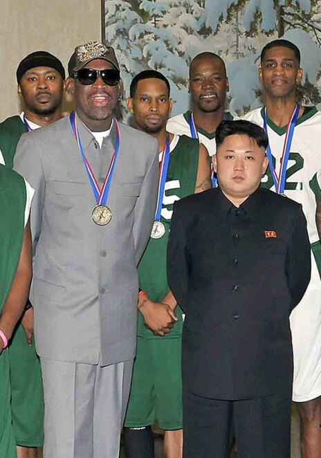 VENNER FOR LIVET: Dennis Rodman fikk mye kritikk i hjemlandet etter hans besøk hos Kim Jong Un.