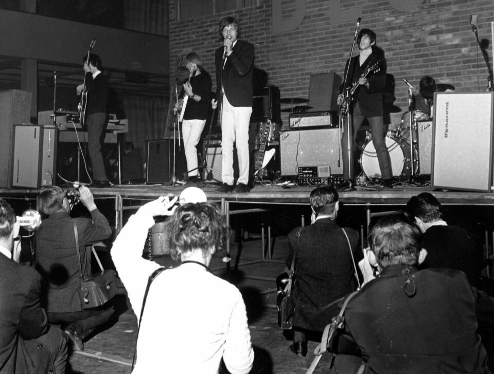 LEGENDER: Rolling Stones har flere ganger holdt konsert i Norge. Her fra Messehallen på Sjølyst i 1965.