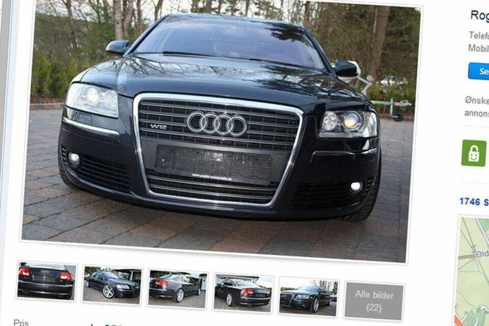 Bak denne grillen skjuler det seg 12-sylindret motor som byr på 450 hk.