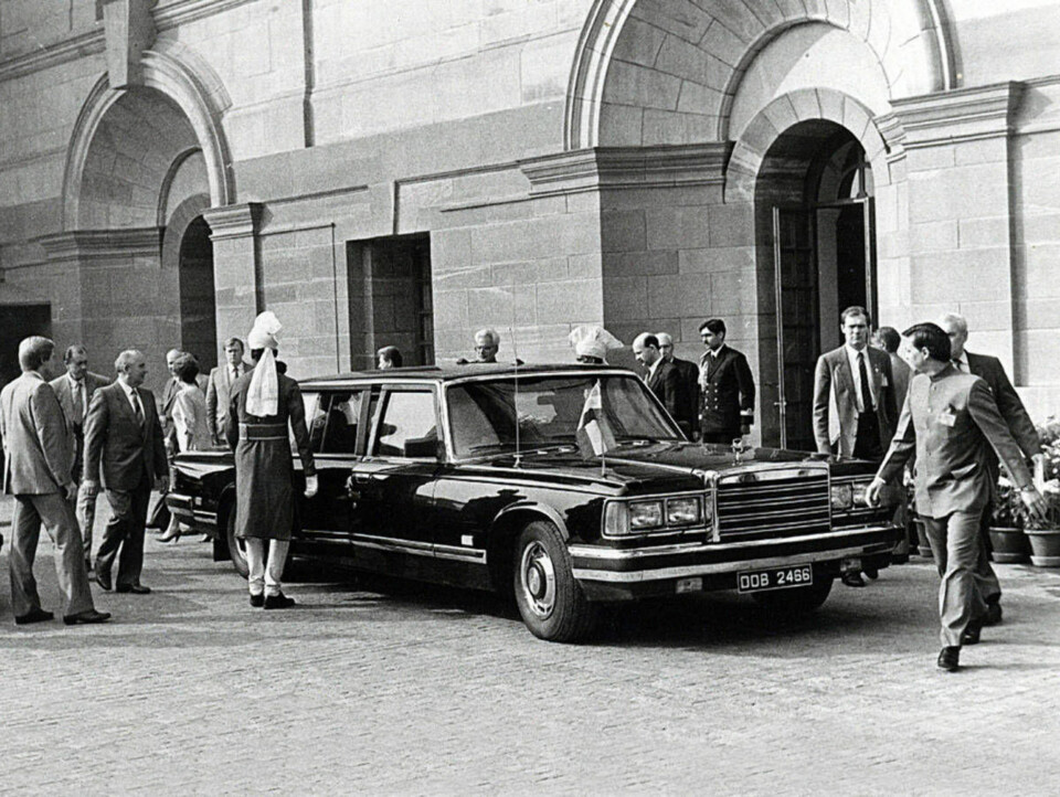 Her er bilen ute på oppdrag