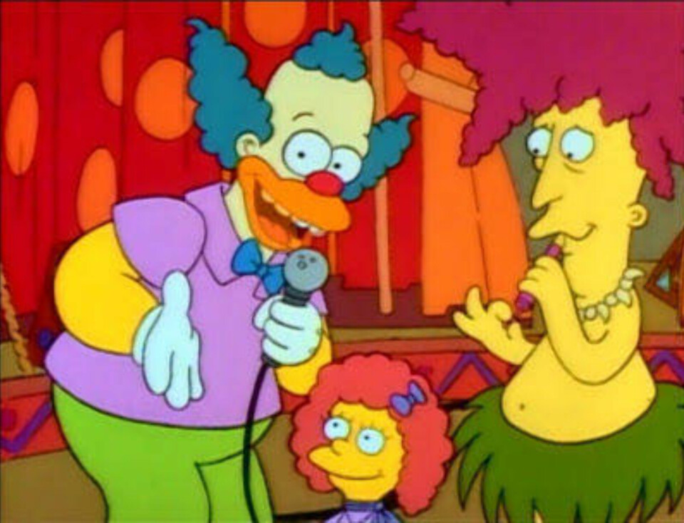 HETE TIPS: Klovnen Krusty og medhjelperen Sideshow Bob seiler opp som to av de mest sannsynlige kandidatene.