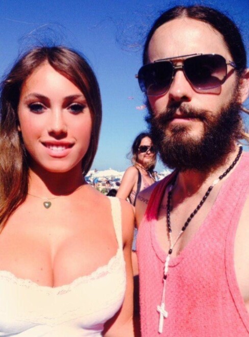 KJENDIS: Jess med skuespiller og popstjerner Jared Leto