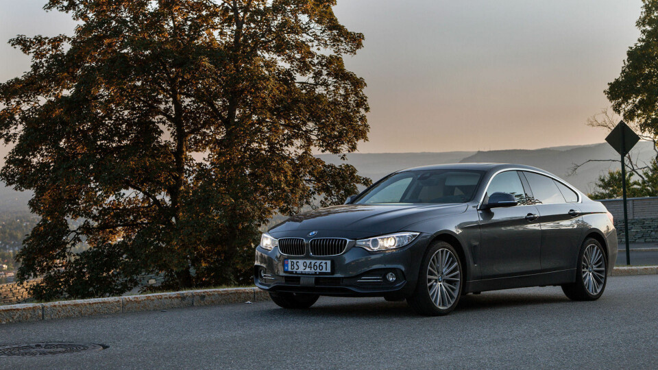 ATTRAKTIV: Først tok BMW en 3-serie, endret litt på den slik at den ble penere og mindre praktisk, og ga den navnet 4-serie. Så tok de 4-serien og gjorde den mer praktisk og kalte det en «Gran Coupé».