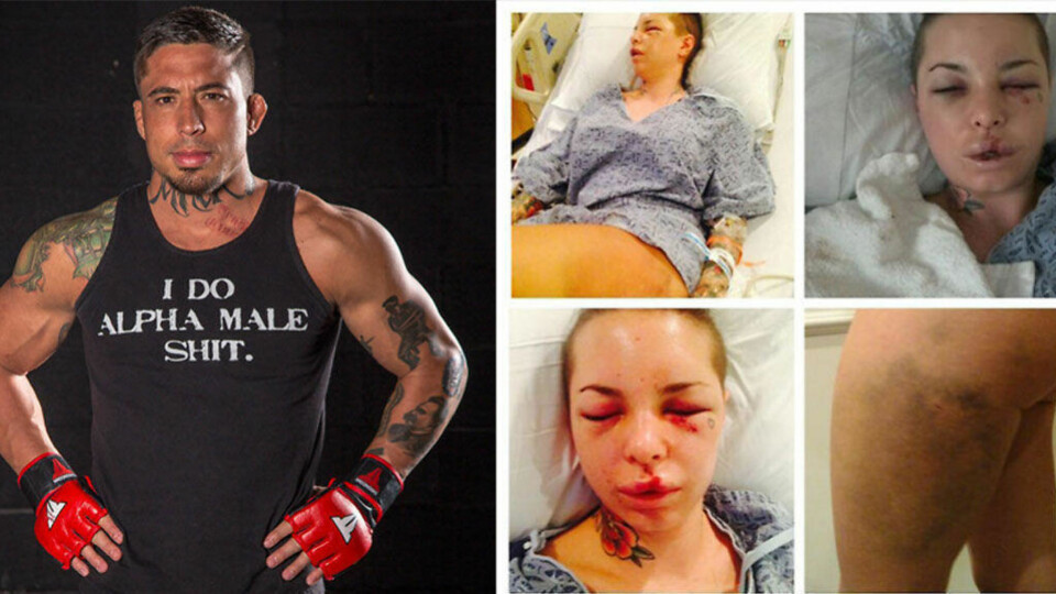 MMA-profil tatt etter å ha banket opp pornomodell