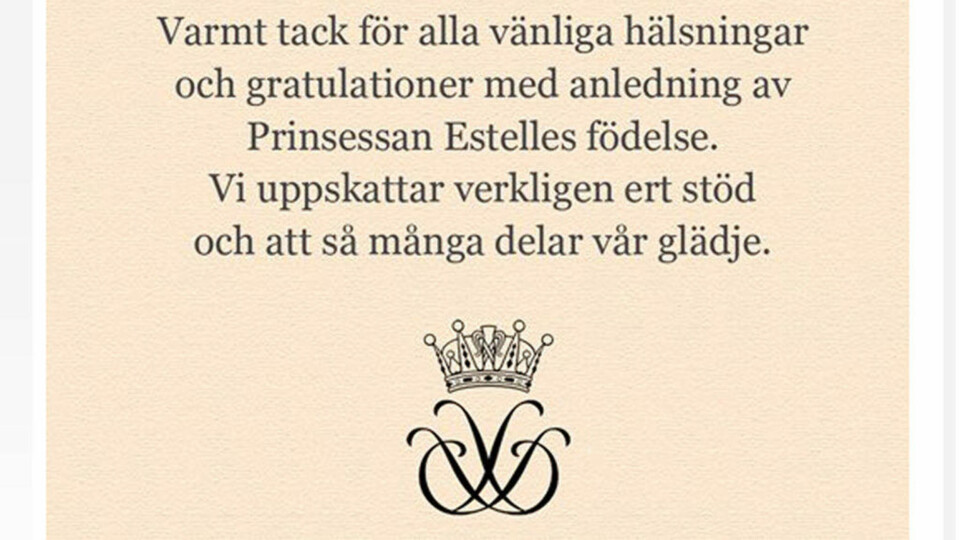 Nå takker kronprinsessen for alle gratulasjonene