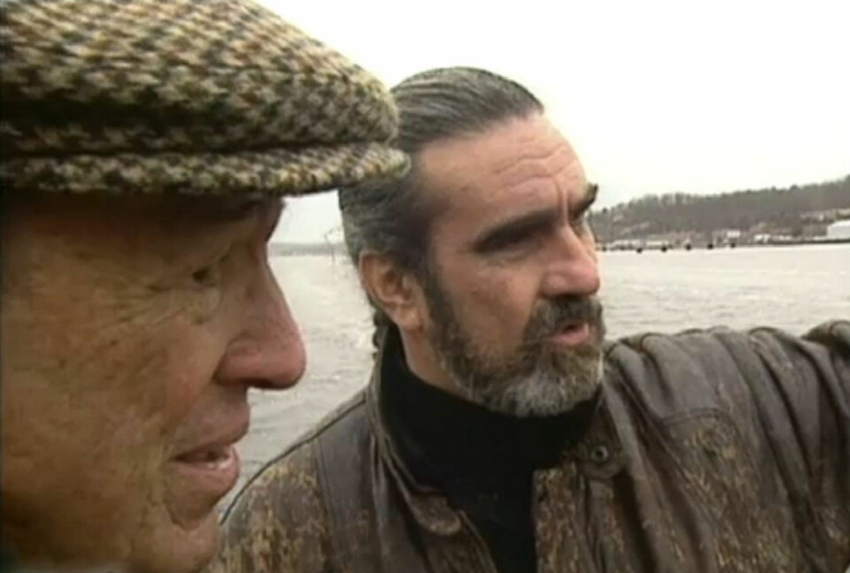 OMSTRIDT: Richard Marcinko har hele karrieren vært omstridt. Her blir han intervjuet av '60 Minutes' reporter Mike Wallace på 90-tallet.