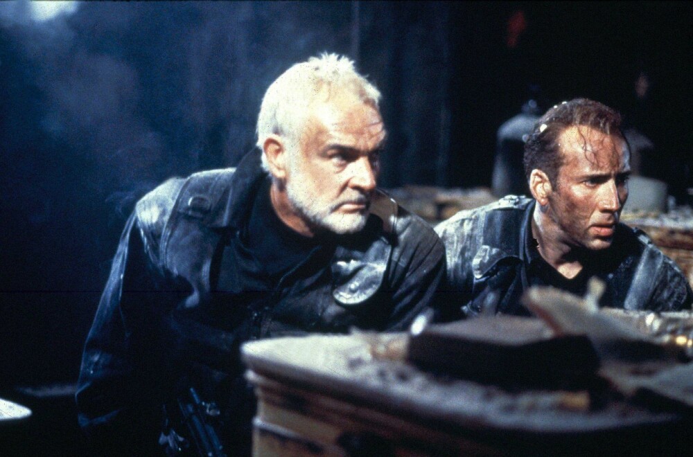 KLASSIKER: «The Rock» med Sean Connery og Nicolas Cage fra 1996 er av mange regnet som tidenes beste actionfilm. Her er Connery og Cage fra filmen.
