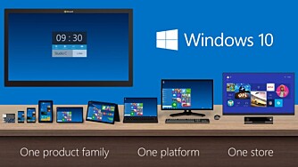 Windows 10 bryr seg ikke om størrelse - det er samme operativsystem over alt. .