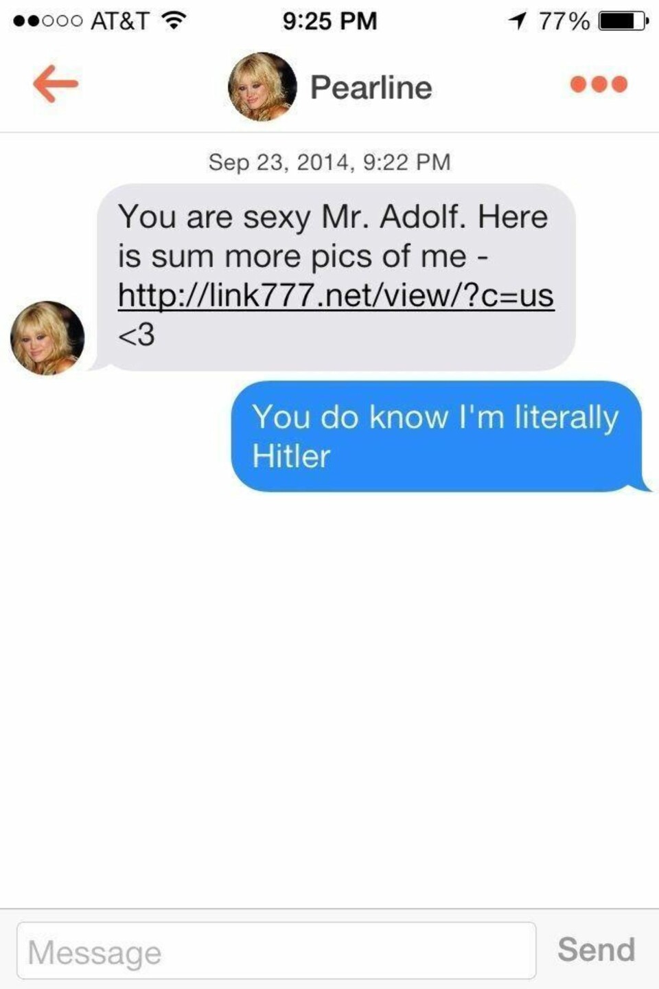 Se - Adolf Hitler er på Tinder