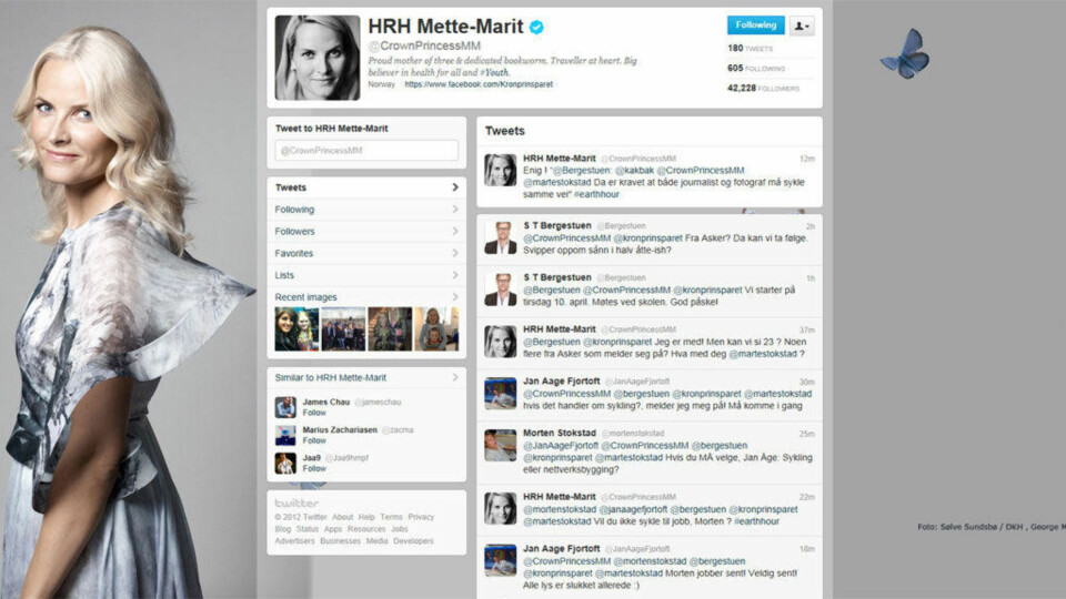 Mette-Marit: - Og herved utfordrer jeg min mann