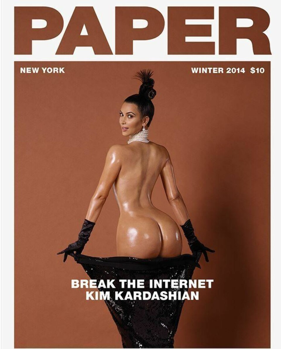 Kim Kardashian viser alt for motemagasin