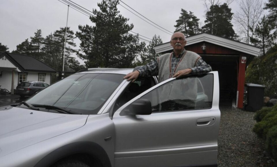 Gjeldstynget bil: Over to år har bilen til Einar Berntsen opparbeidet en stor verkstedsregning, men den fungerer fremdeles.